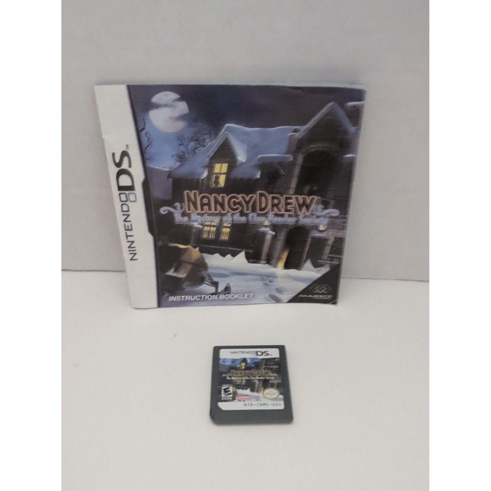 Nancy Drew The Mystery of the Clue Bender Society Nintendo DS Game and Manual